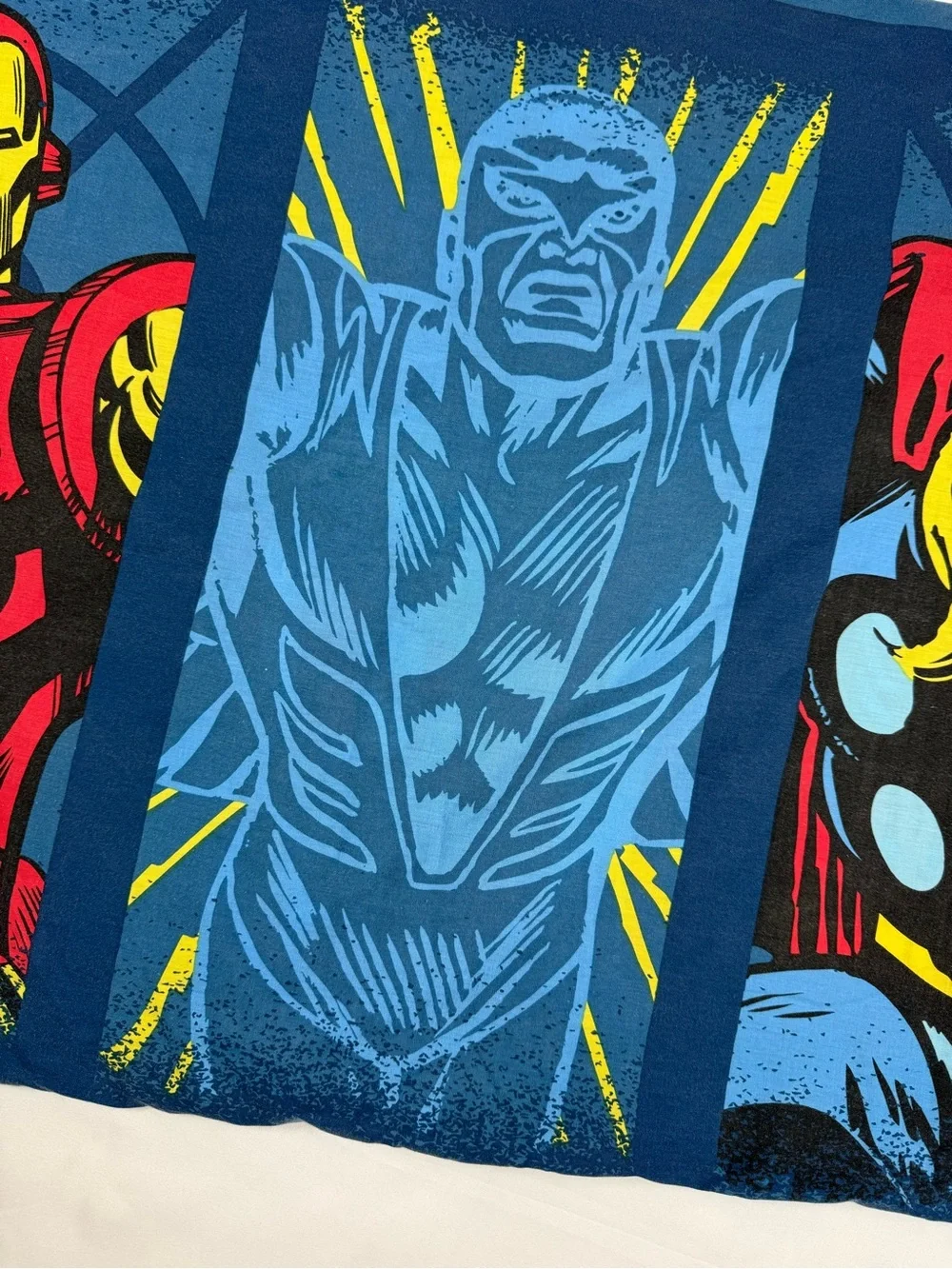 MARVEL Boys Superhero Pillowcase Spider Man‎ Captain America Thor Iron Man Hulk